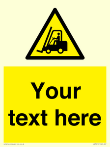 Custom Forklift Truck Warning